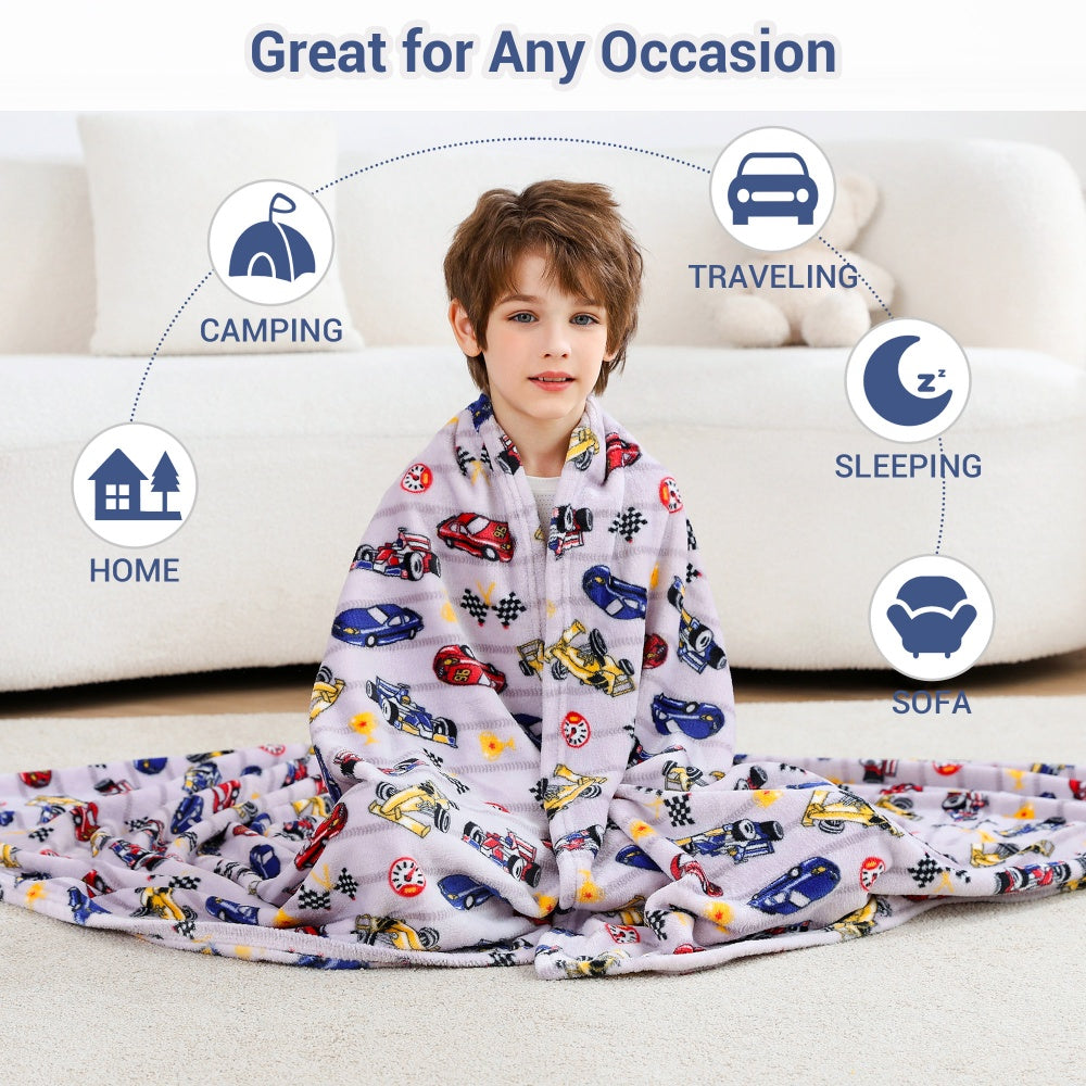 Softan Cozy & Cute Fleece Blanket for Kids, 2 Sizes