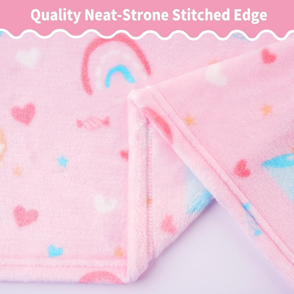 Softan Cozy & Cute Fleece Blanket for Kids, 2 Sizes