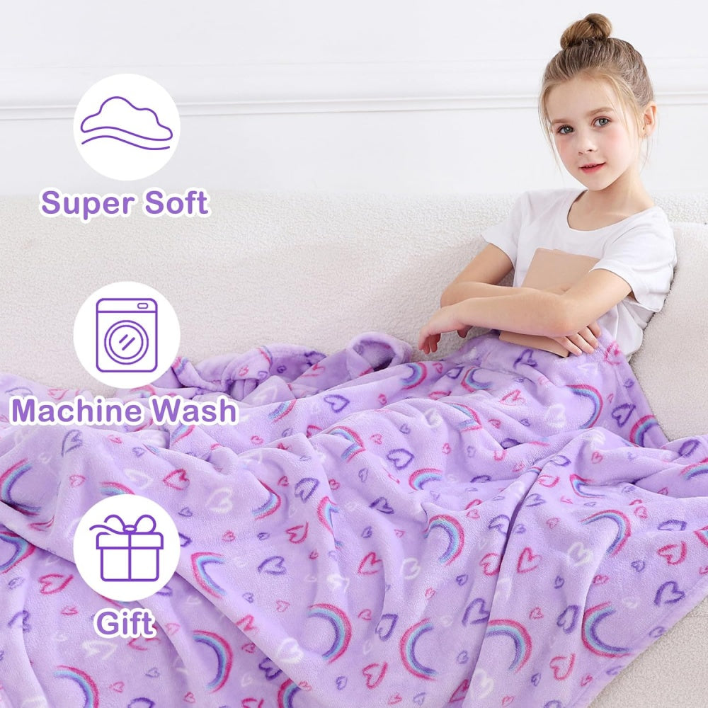 Softan Cozy & Cute Fleece Blanket for Kids, 2 Sizes