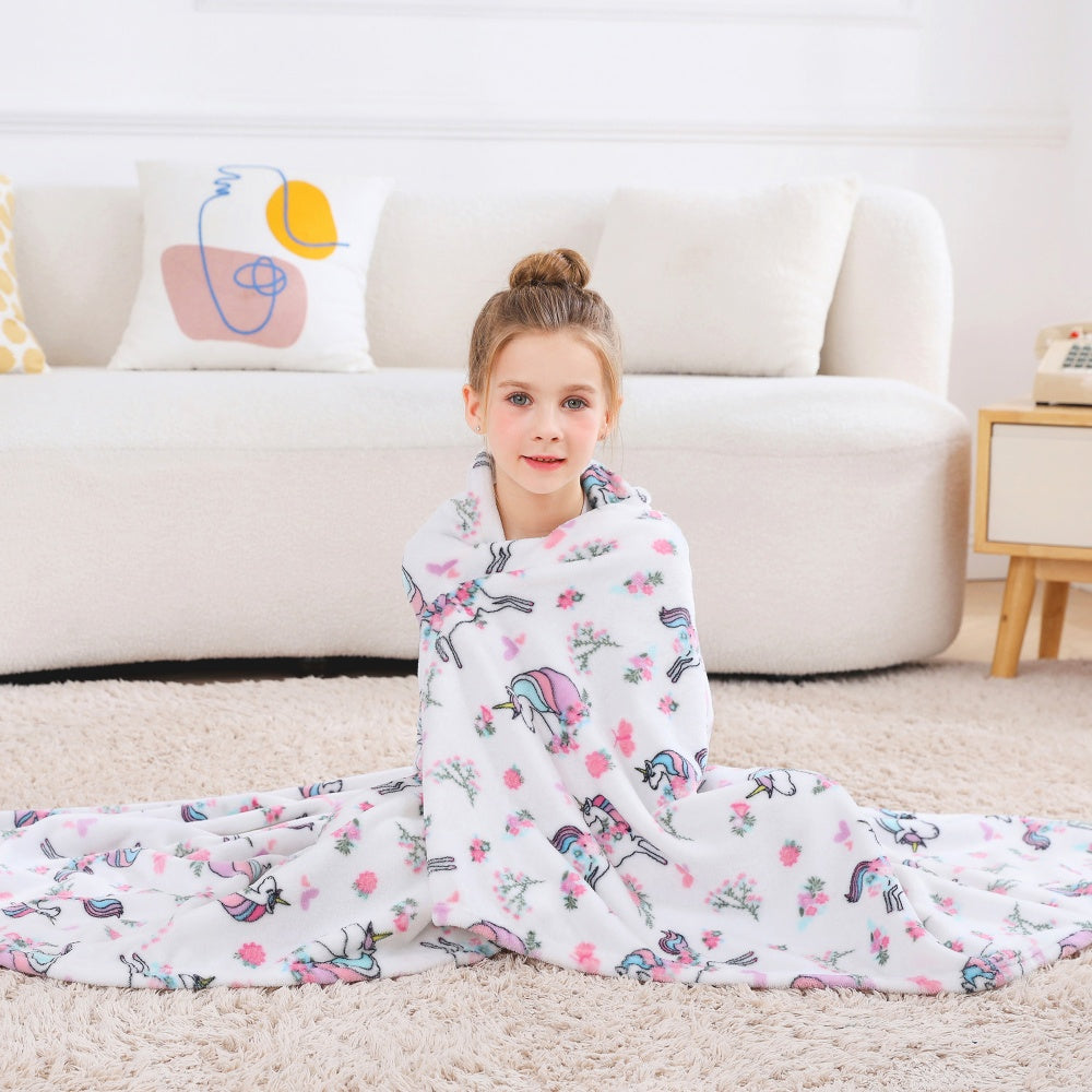 Softan Cozy & Cute Fleece Blanket for Kids, 2 Sizes
