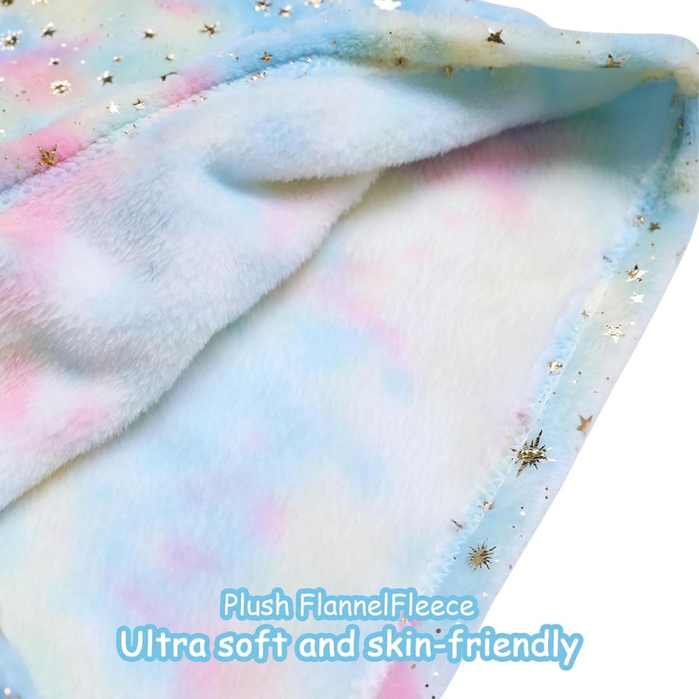 Softan Rainbow Mermaid Foil Tail Blanket for Kids