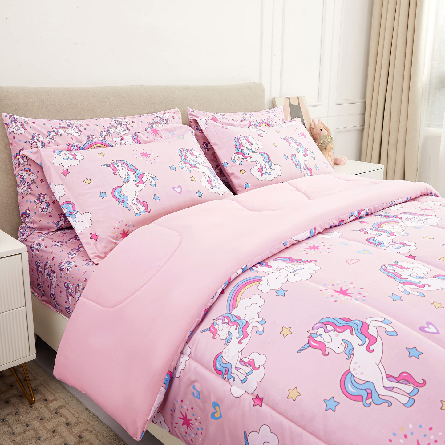 Kids Comforter Bed Set for Girls and Boys