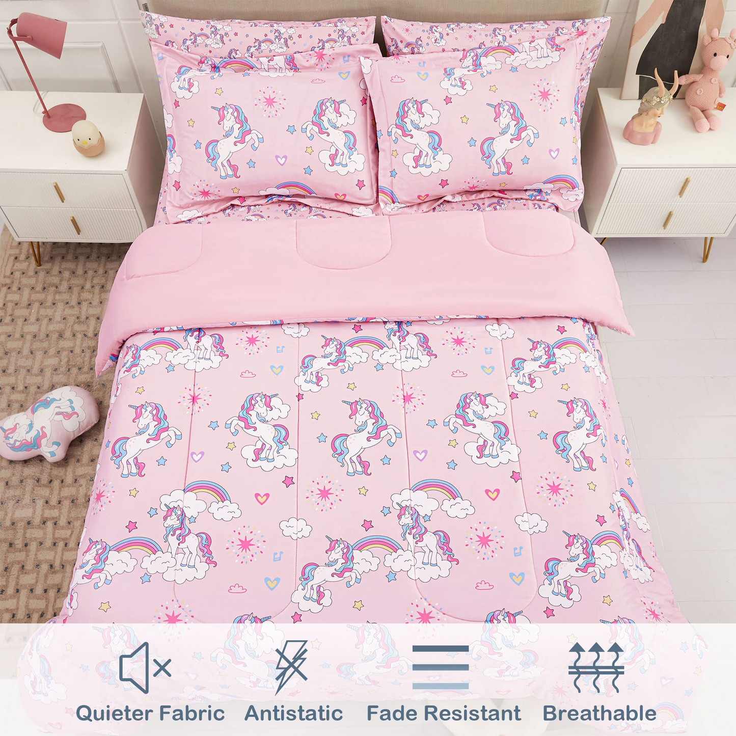 Kids Comforter Bed Set for Girls and Boys