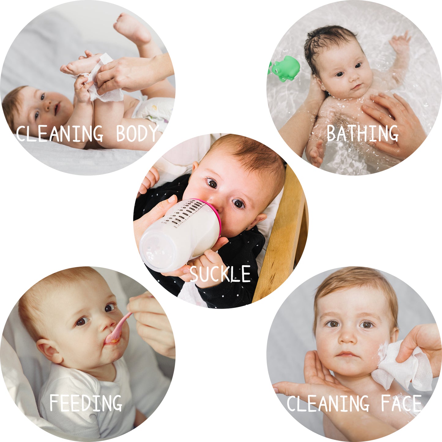 Softan 12-Pack Baby Cotton Muslin Washcloths