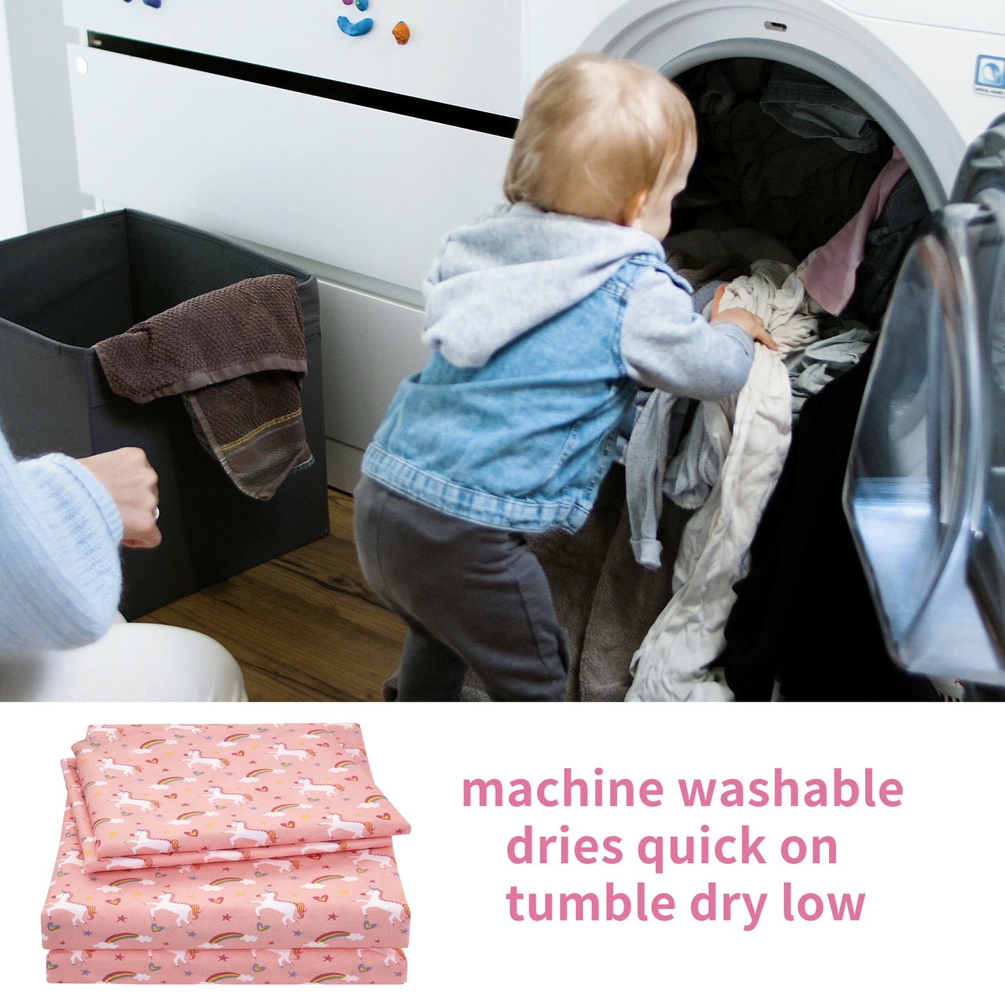 Softan 3pcs Breathable and Silky Soft Feeling Bedding Set for Kids