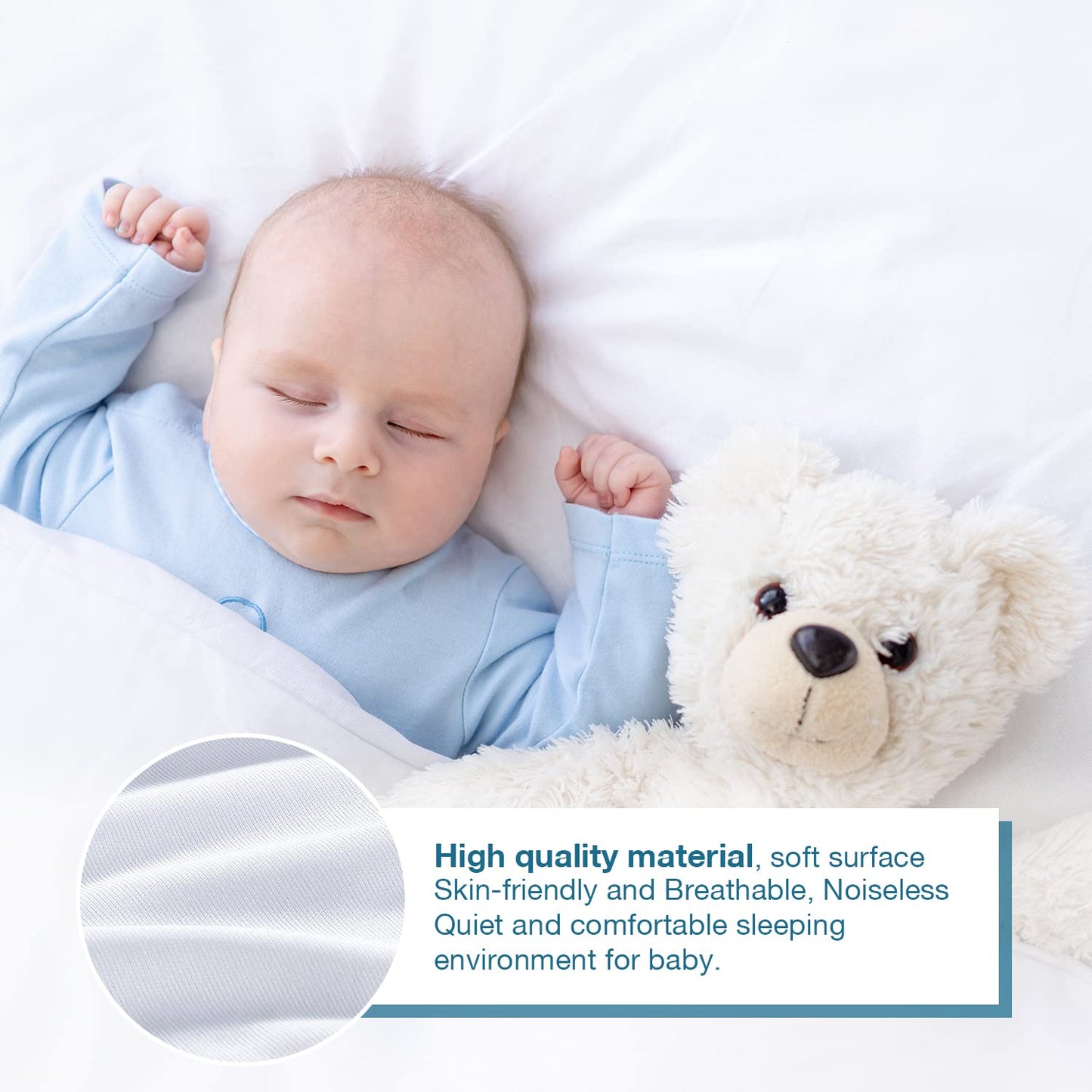 Softan Waterproof Mattress Protector with Deep Pocket-2 Packs