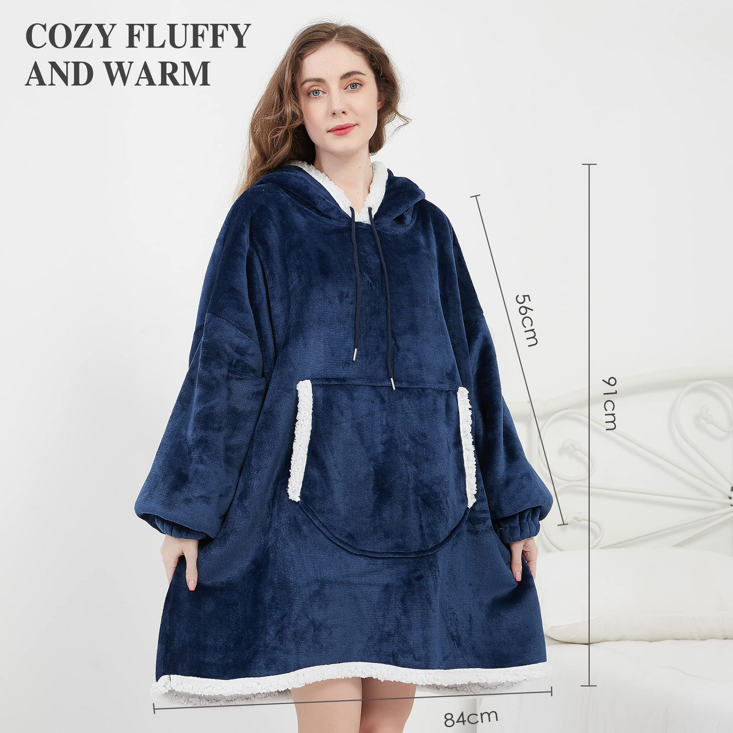 Softan Sherpa Hoodie Sweatshirt Blanket