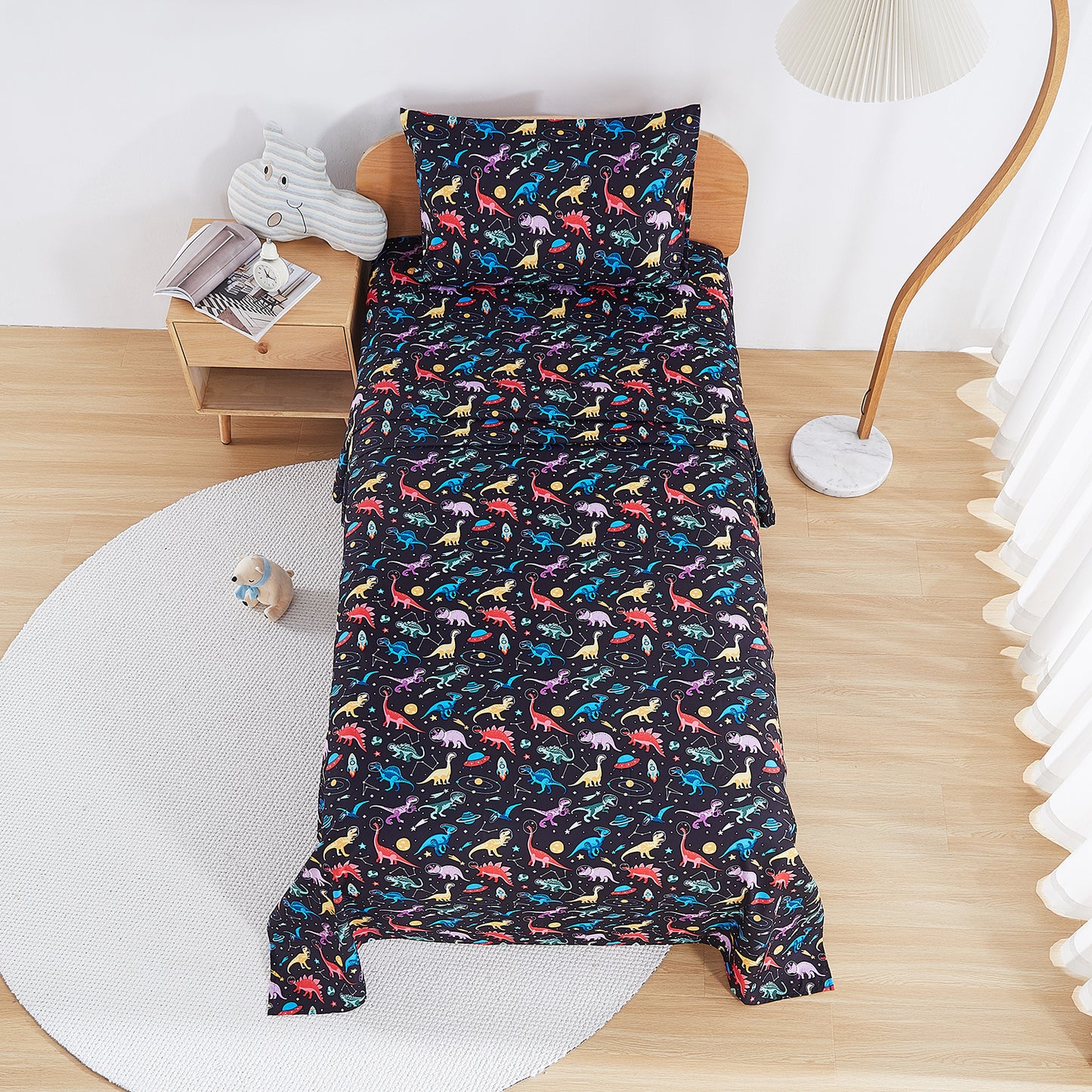 Space Dinosaur Kids Bed Sheet Set