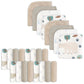 Softan 24-Pack  Soft and Multi-colors Baby Wash Cloths