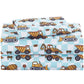 Grid Excavator Kids Bed Sheet Set