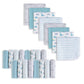 Softan 24-Pack  Soft and Multi-colors Baby Wash Cloths