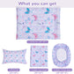 Butterfly Toddler Bedding Set for Girls, 4 Piece Bed-in-a-Bag Toddler Comforter Sets, Super Soft Comforter Sheet Set and Comfortable Microfiber Toddler Bed Set