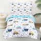Butterfly Toddler Bedding Set for Girls, 4 Piece Bed-in-a-Bag Toddler Comforter Sets, Super Soft Comforter Sheet Set and Comfortable Microfiber Toddler Bed Set