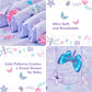 Butterfly Toddler Bedding Set for Girls, 4 Piece Bed-in-a-Bag Toddler Comforter Sets, Super Soft Comforter Sheet Set and Comfortable Microfiber Toddler Bed Set