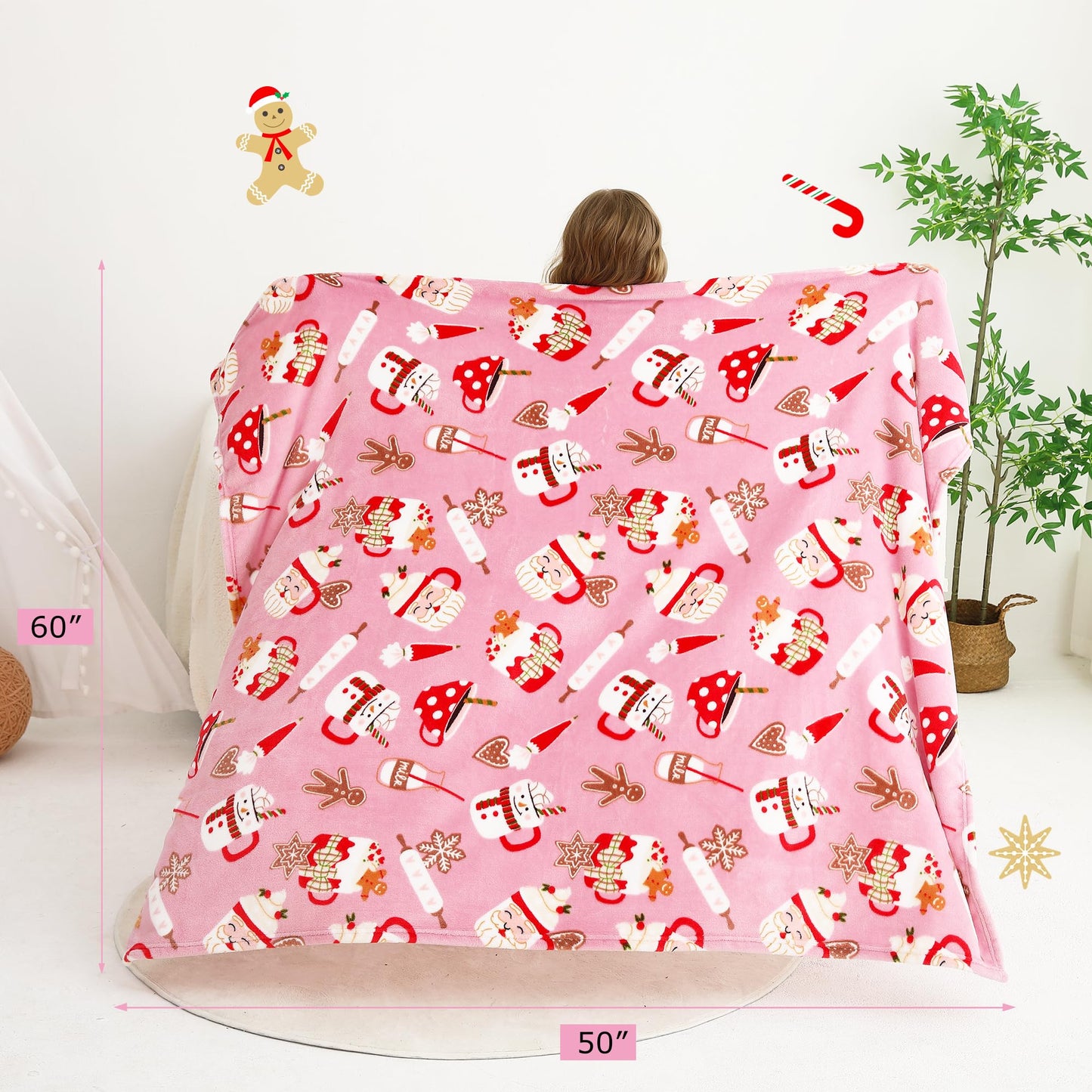 Santa Claus Kids Throw Blanket 50" x 60"