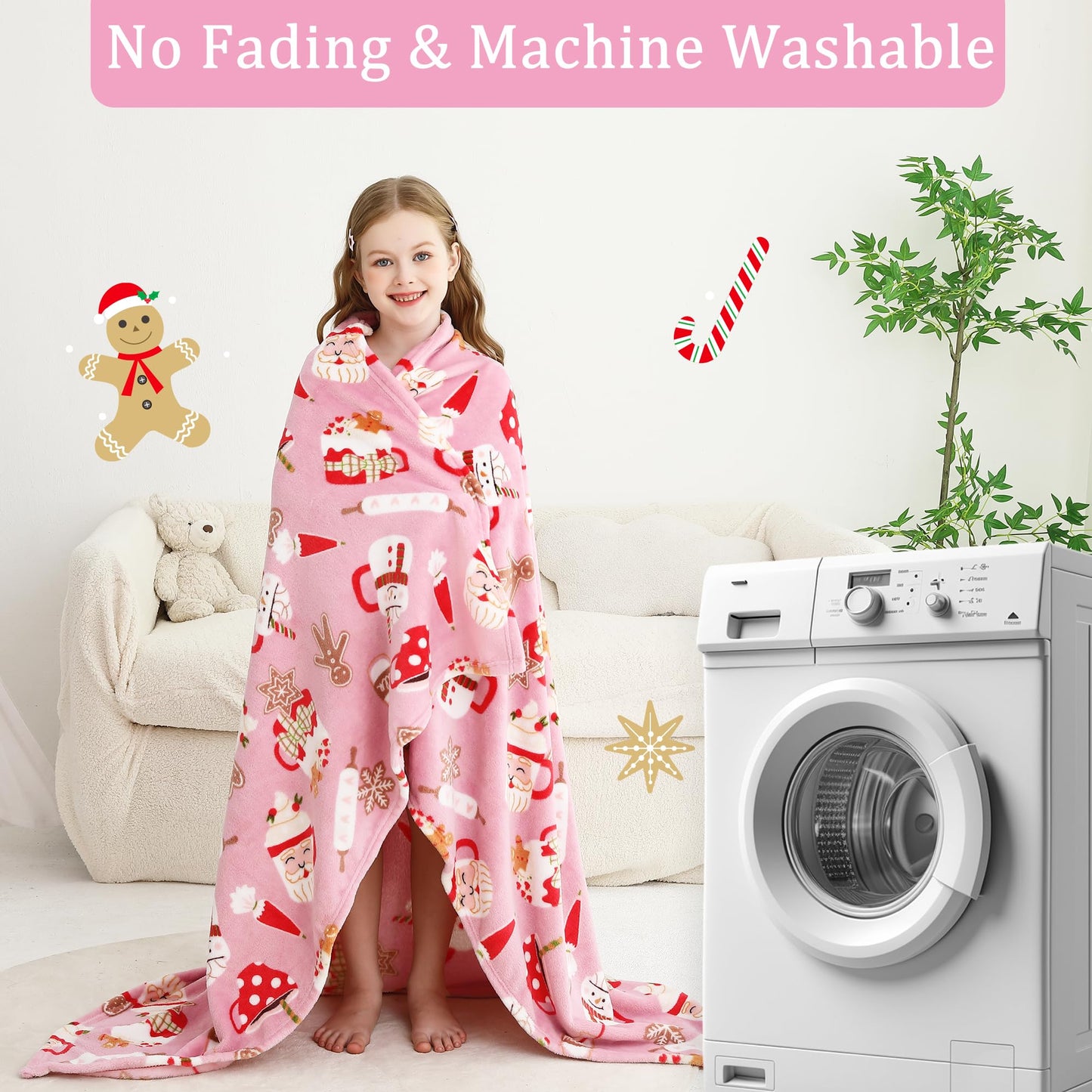 Santa Claus Kids Throw Blanket 50" x 60"