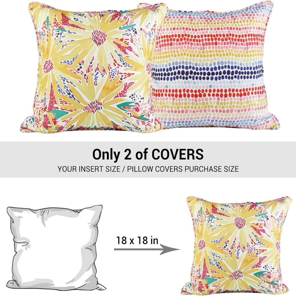 Softan 2 Pieces Outdoor & Indoor Throw Pillow Covers