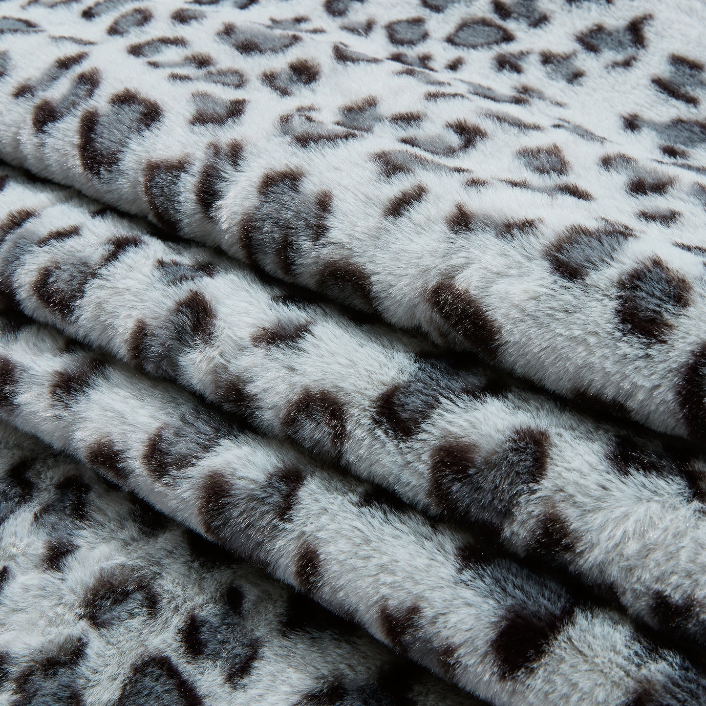 Softan Leopard Print Faux Fur Throw Blanket