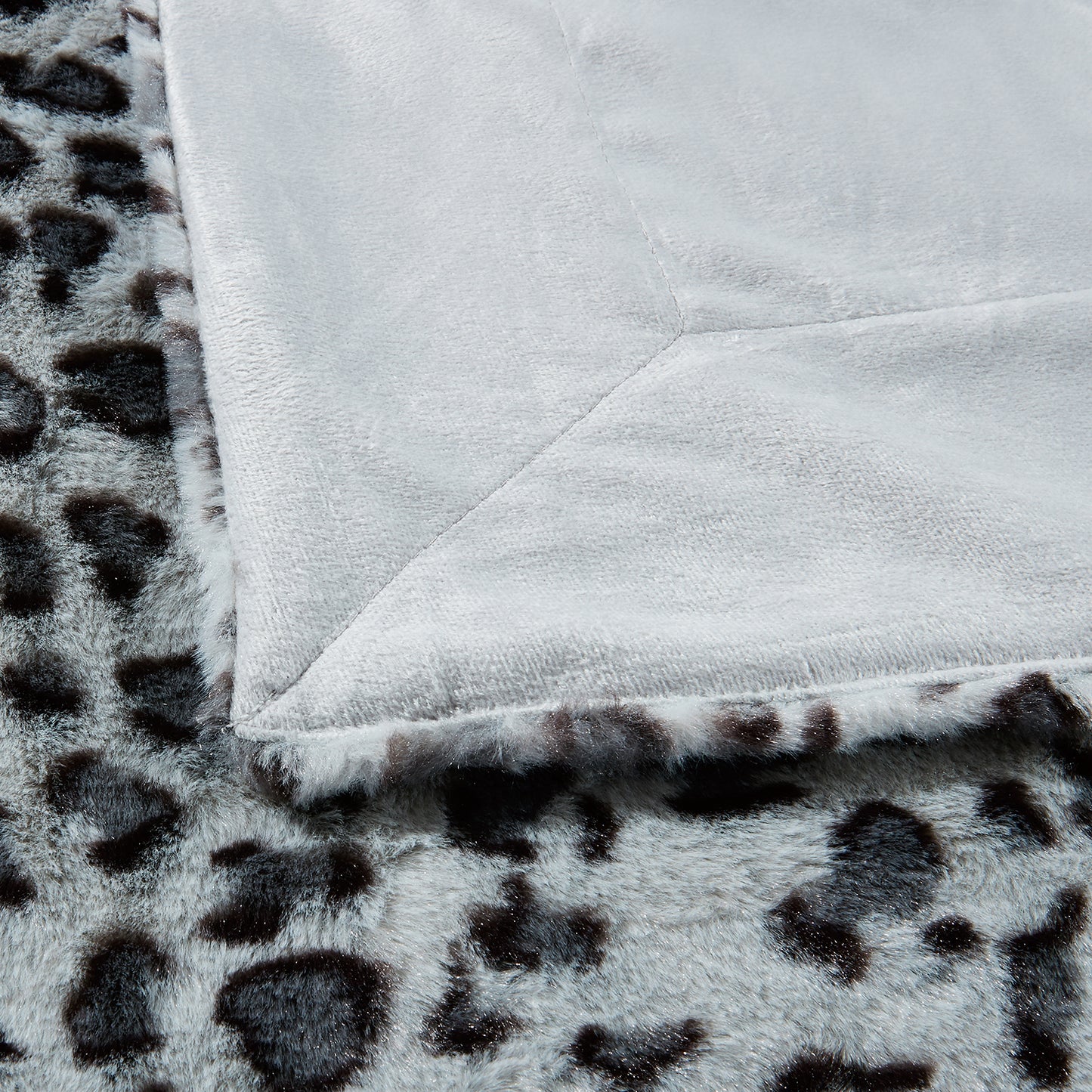Softan Leopard Print Faux Fur Throw Blanket