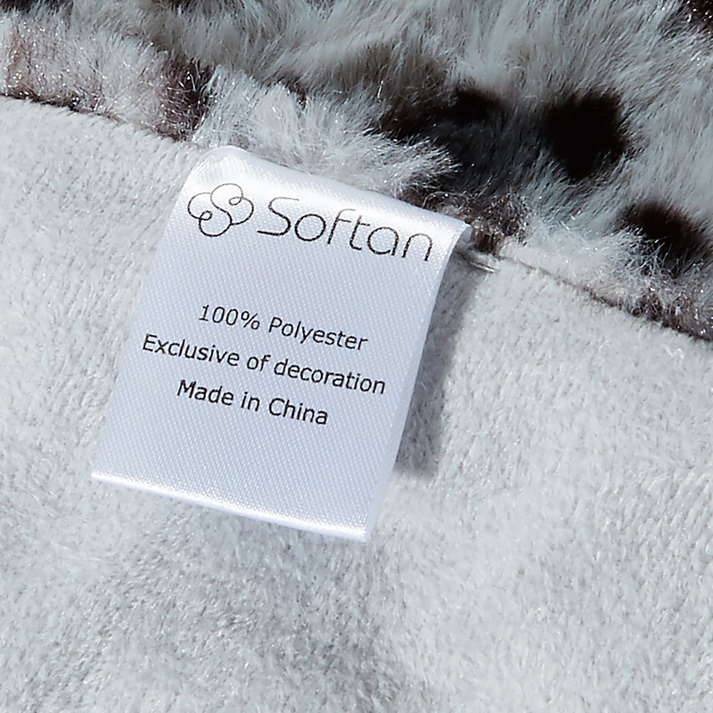 Softan Leopard Print Faux Fur Throw Blanket