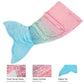Mermaid Tail Blanket  Rainbow Foil Blue Tail for Kids - SOFTAN STORE