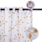 Softan Leaf Embroidered Grommet Sheer Curtain