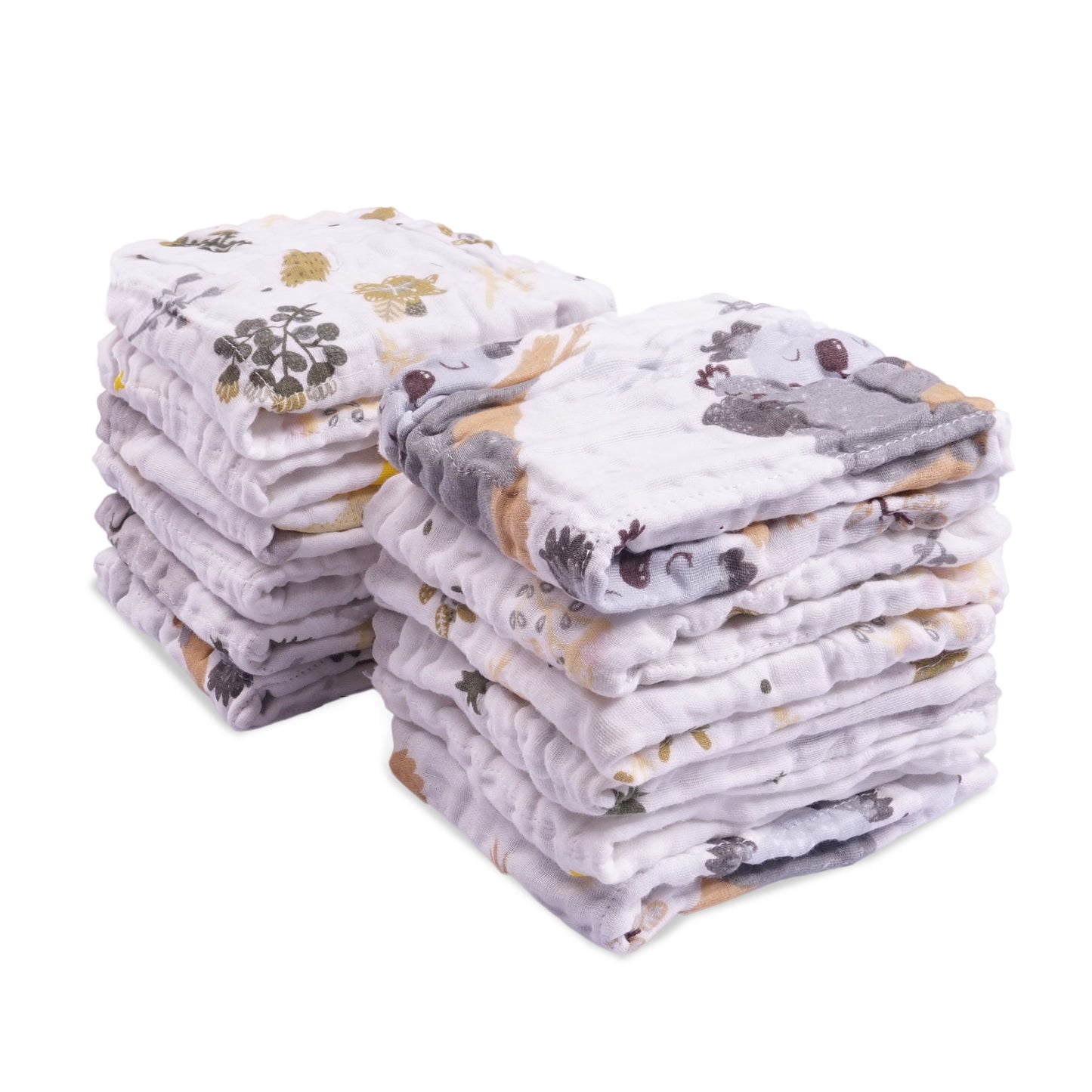 Softan 12-Pack Baby Cotton Muslin Washcloths