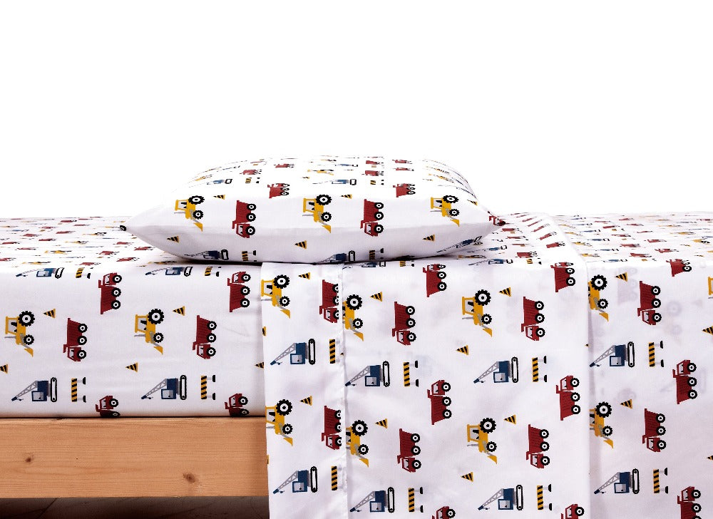 Softan Engineering Vehicle Bedding Set for Kids