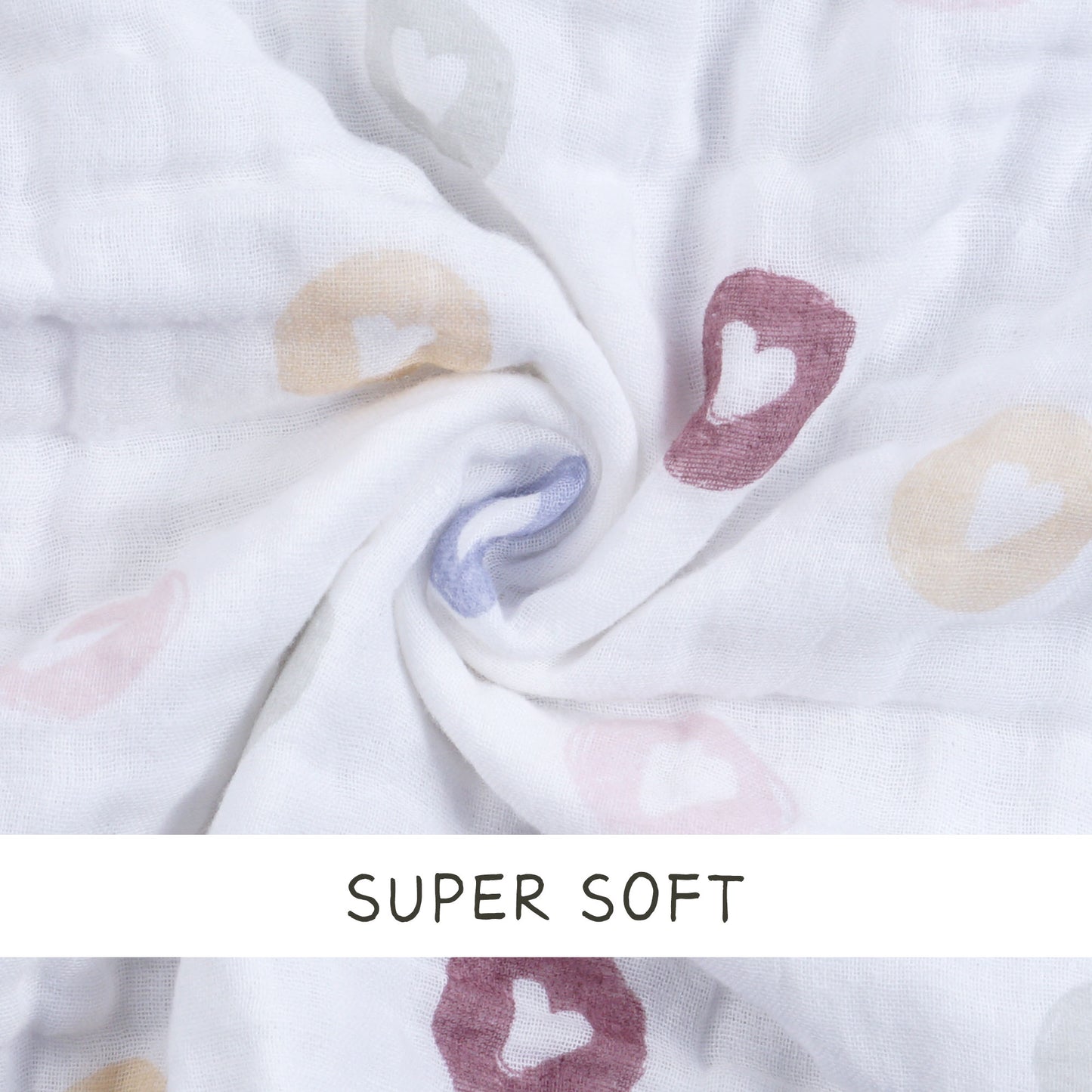 Softan 12-Pack Baby Cotton Muslin Washcloths