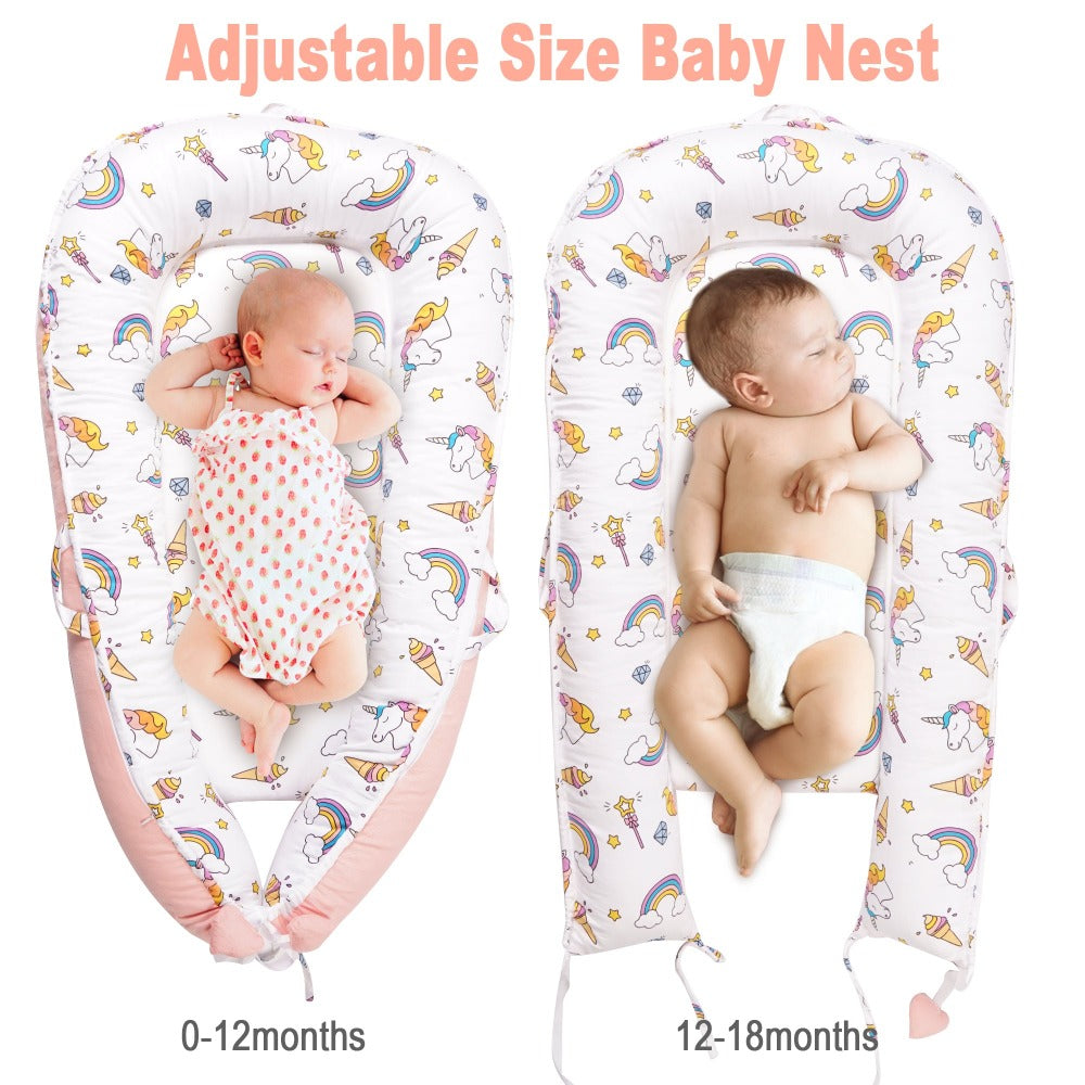 Softan Baby Nest Lounger -Soft & Breathable Portable Cotton Newborn Cr –  SOFTAN STORE