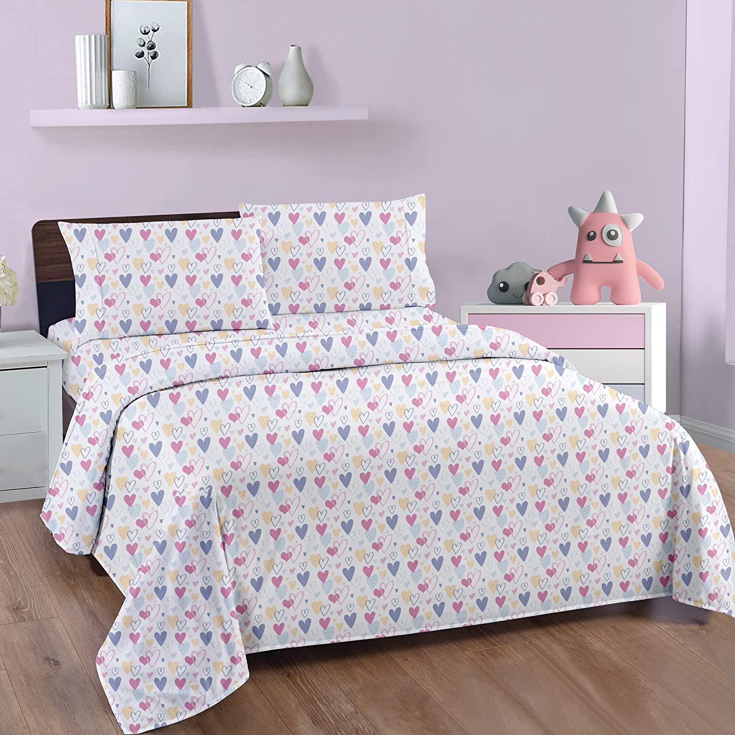 Pink and 2024 grey unicorn bedding