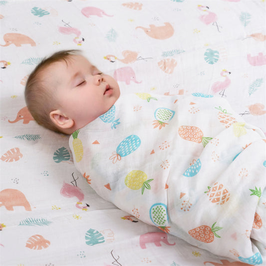 Softan 4 Pack Baby Muslin Swaddle Blanket Set
