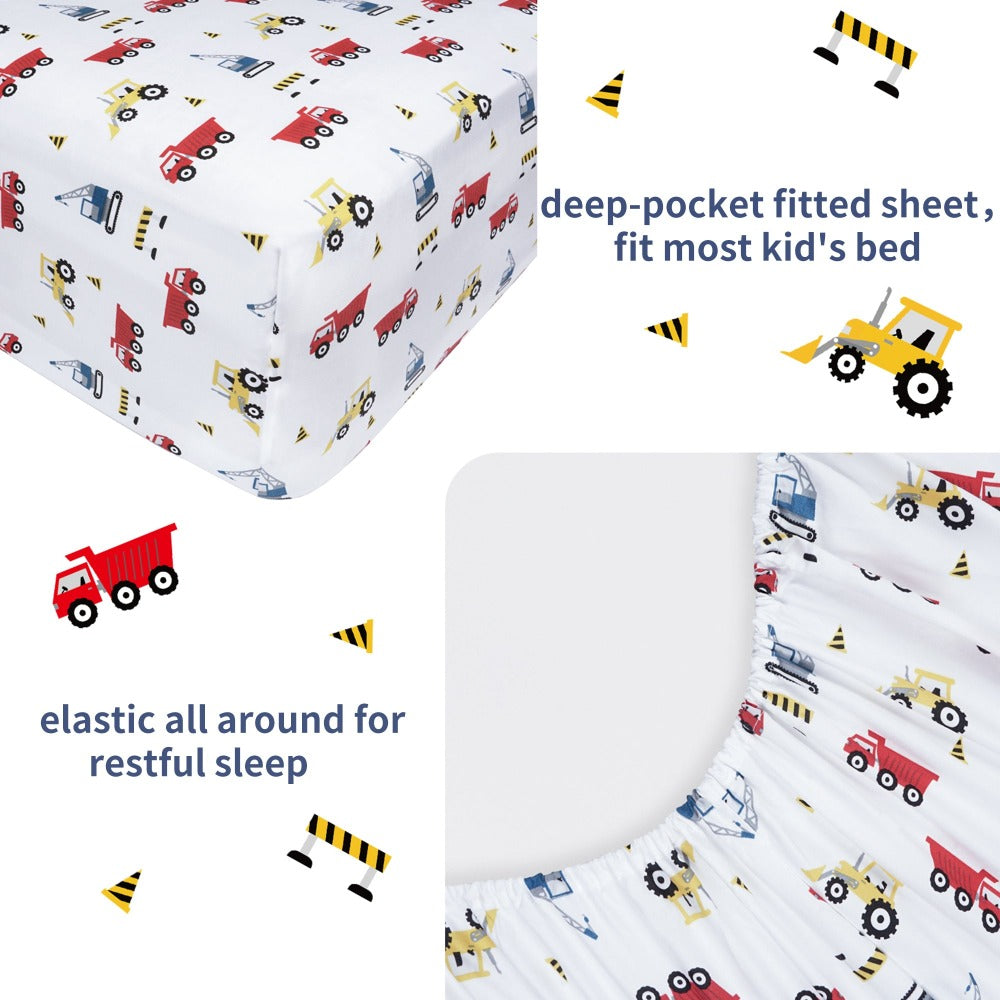 Softan Engineering Vehicle Bedding Set for Kids