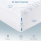 2 Pack White Waterproof Crib Mattress Protector, Ultra Soft Baby Mattress Pad 52" x 28" - Toddler Mattress Protector Fits Up to 9"