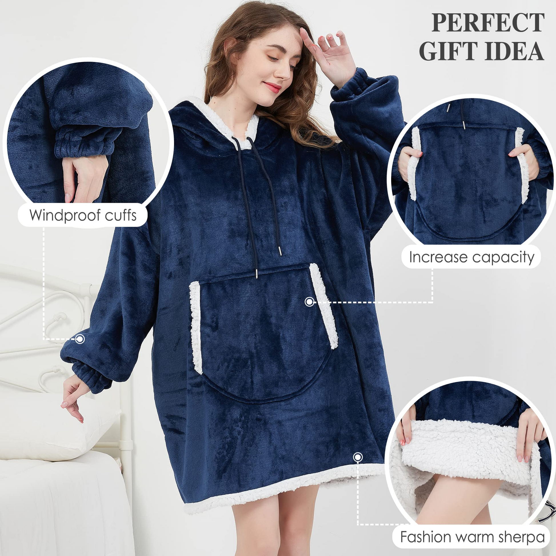 Warm sherpa hoodie 2025