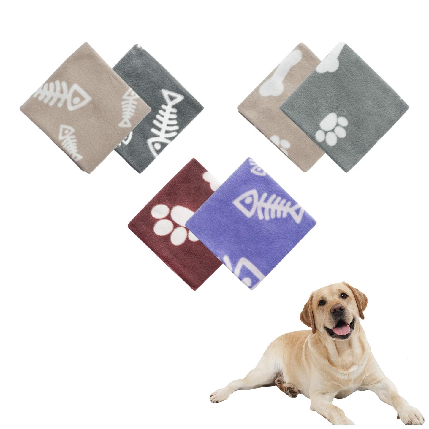 Softan Premium Fleece Pet Blanket Washable, Warm and Soft Bed Cover Throw