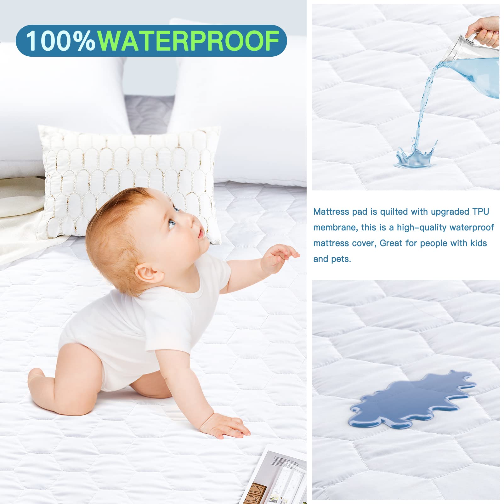 Waterproof mattress hotsell pad baby