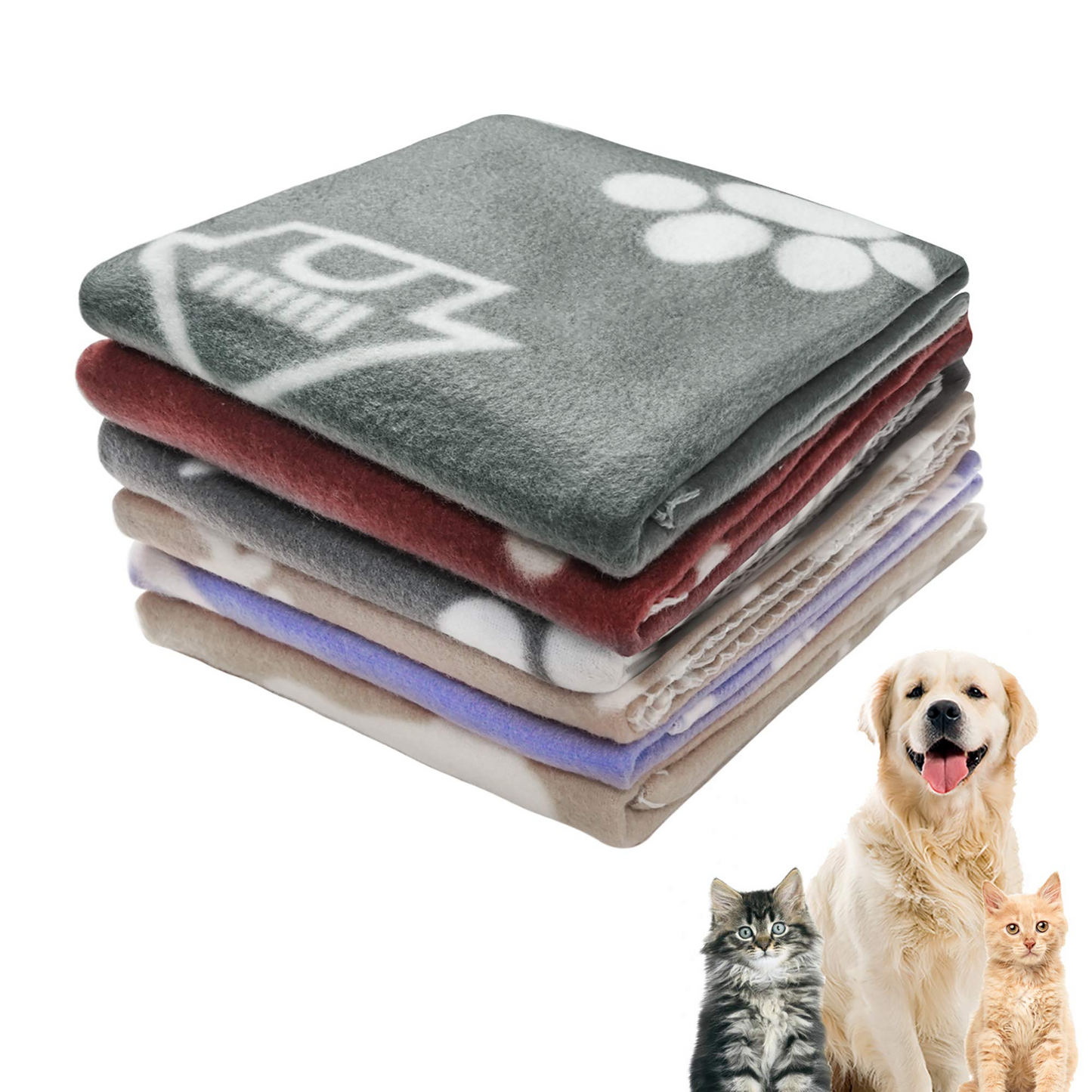 Softan Premium Fleece Pet Blanket Washable, Warm and Soft Bed Cover Throw